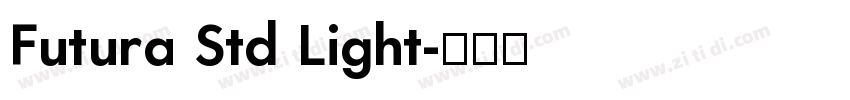 Futura Std Light字体转换